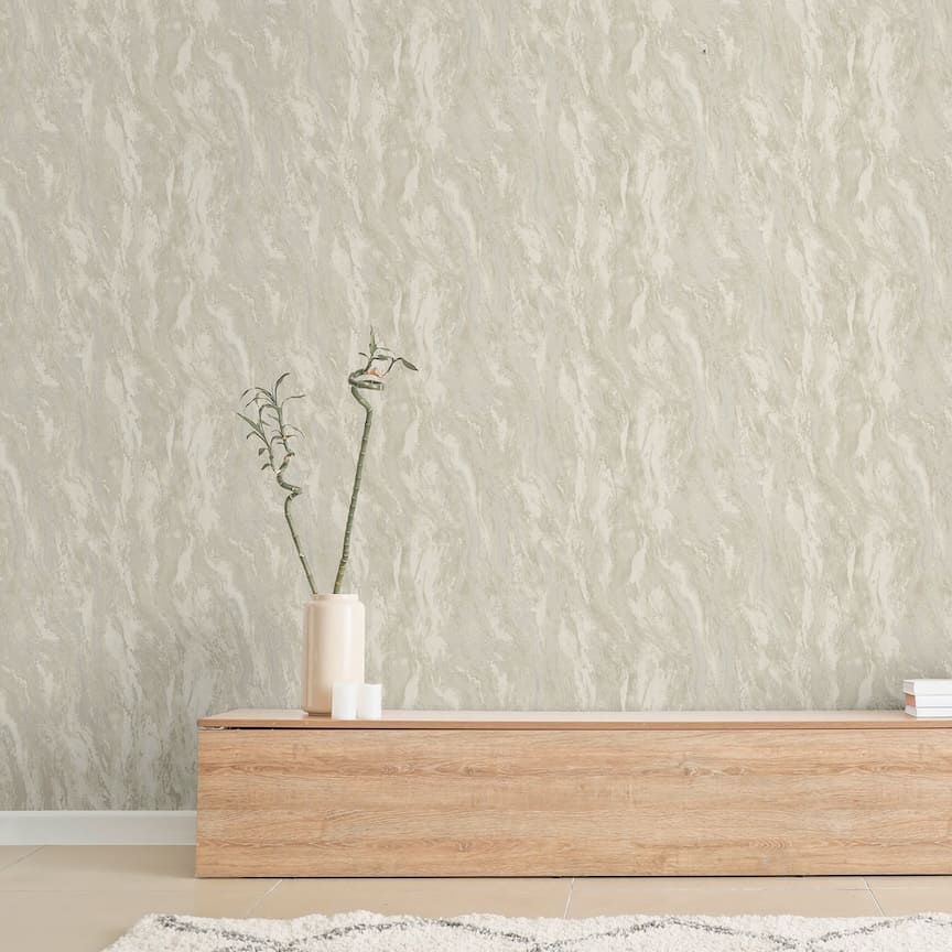 - Arthouse Luxe Texture Pearl Wallpaper - 299100 - Decor Warehouse