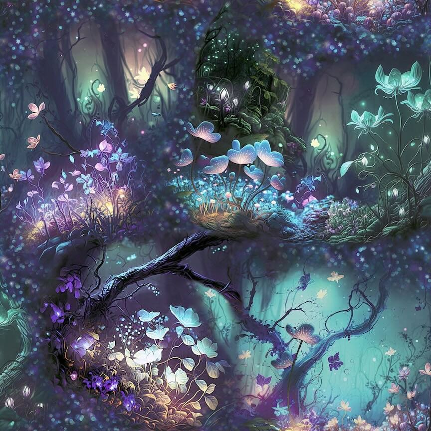 - Arthouse Magical Garden Multi Wallpaper - 923804 - Decor Warehouse