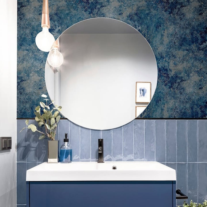 - Arthouse Modern Raffia Navy & Natural Wallpaper - 298602 - Decor Warehouse