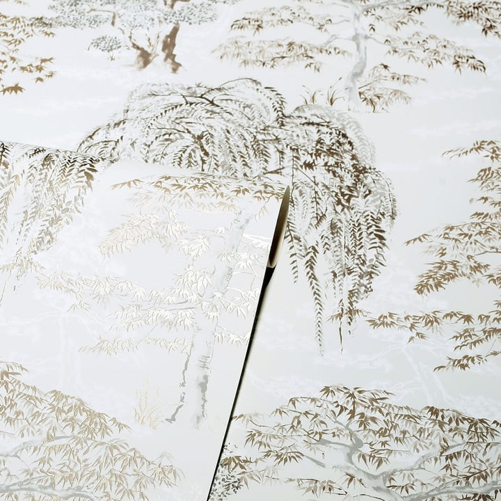 Arthouse Oriental Garden Natural Wallpaper - 909605