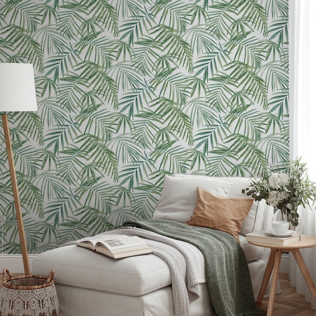 Arthouse Palm Leaves Green Wallpaper - 923909