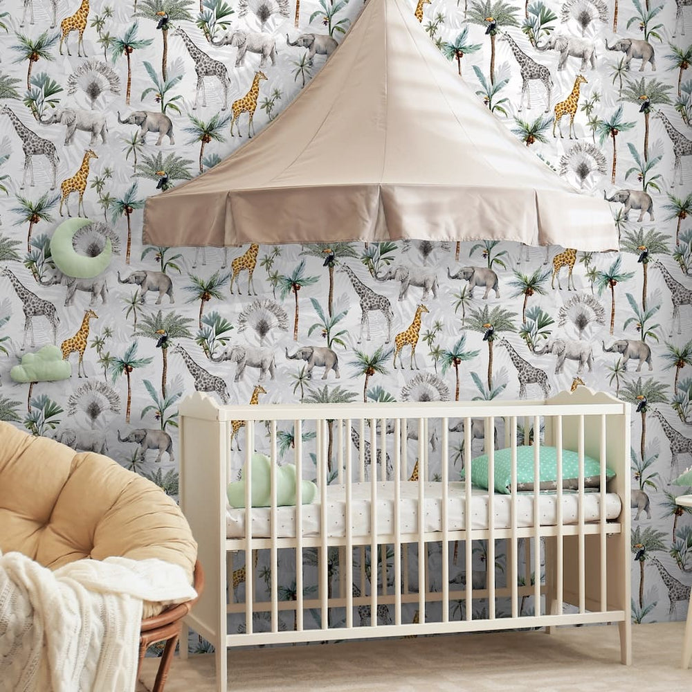 Arthouse Serengeti Animals Multicoloured Wallpaper - 923709