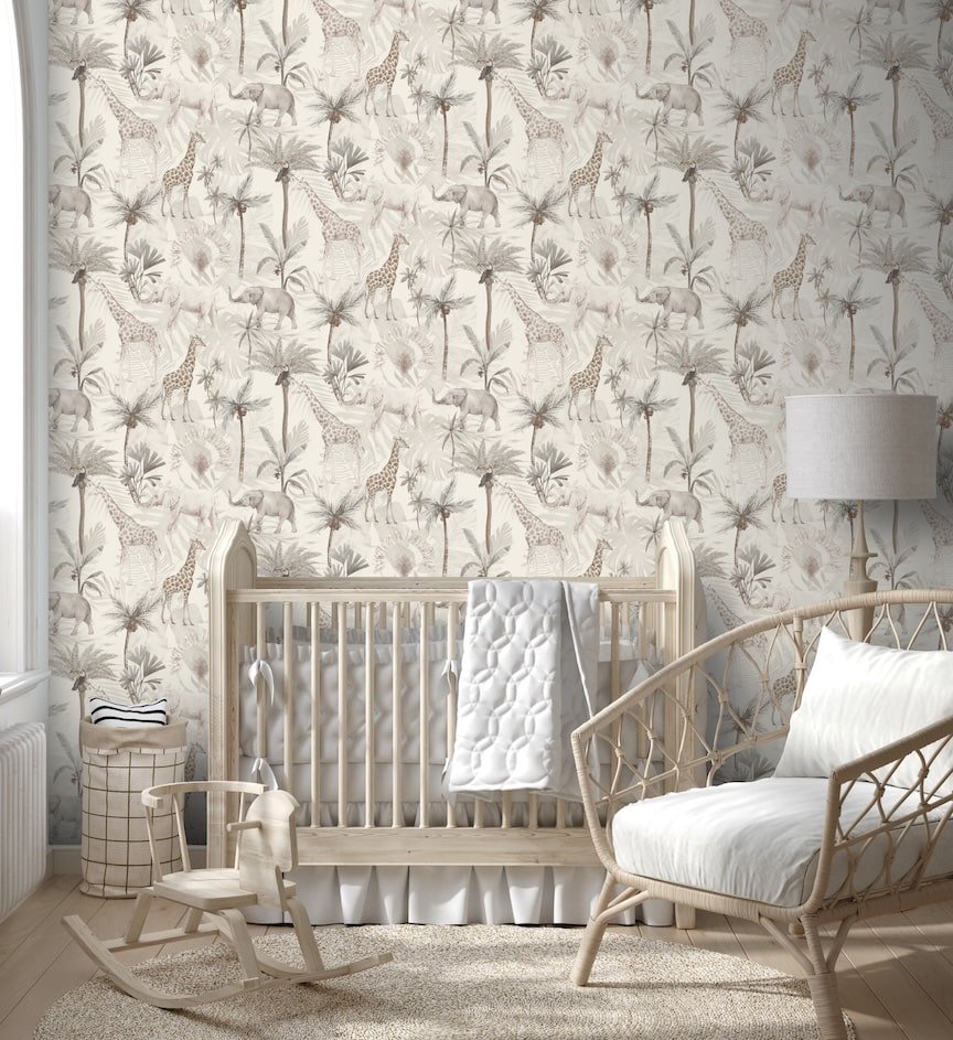 - Arthouse Serengeti Animals Neutral Wallpaper - 923703 - Decor Warehouse