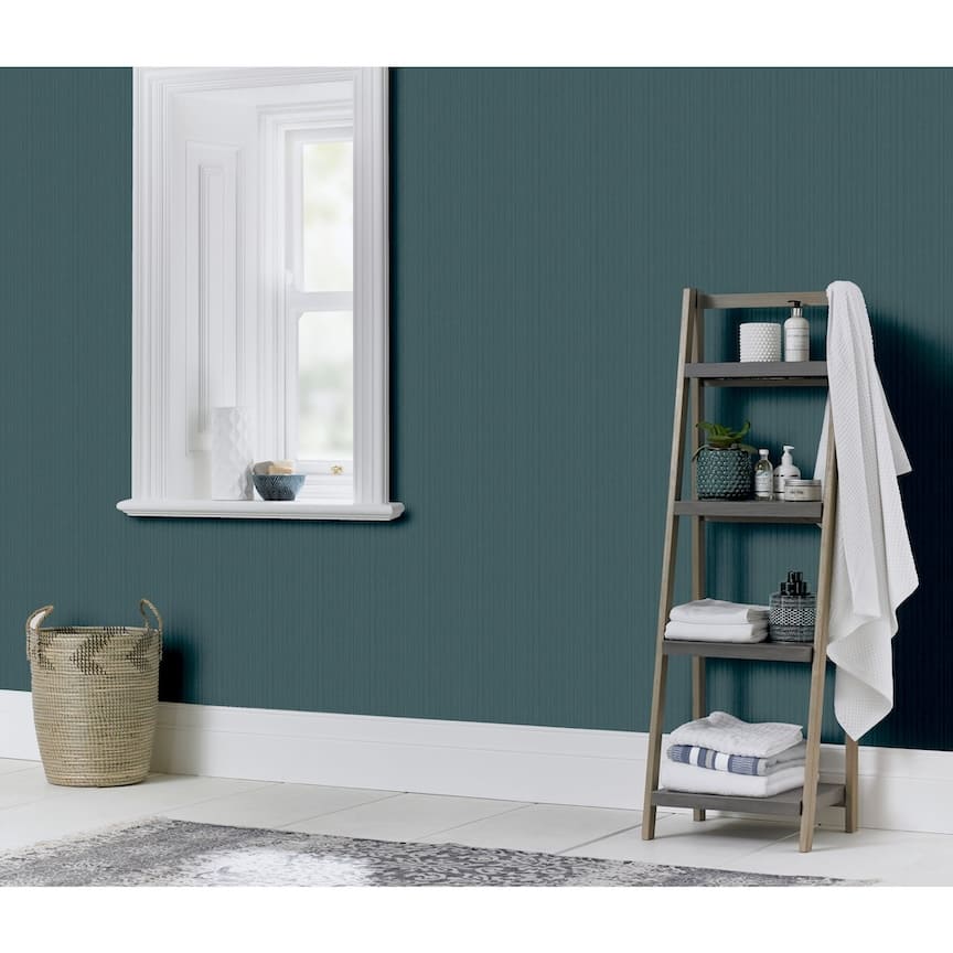 - Arthouse Silk Cascade Navy Wallpaper - 100103AH - Decor Warehouse