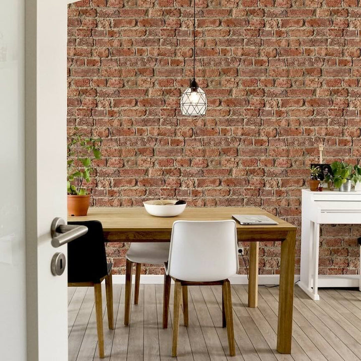 Arthouse Urban Brick Red Wallpaper - 696600
