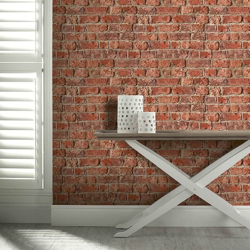 Arthouse Urban Brick Red Wallpaper - 696600
