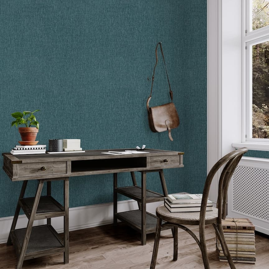 Arthouse Urban Weave Deep Teal Wallpaper - 100125AH