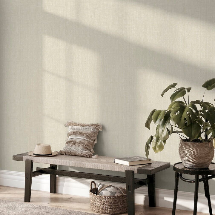 - Arthouse Weave Texture Neutral Wallpaper - 946003 - Decor Warehouse