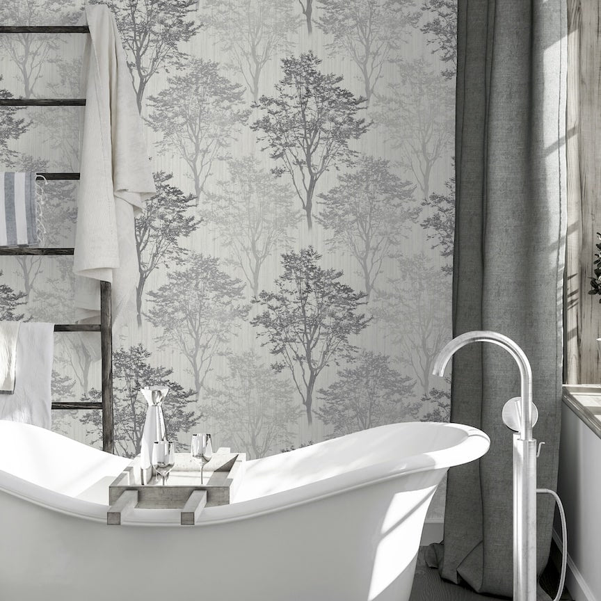 Arthouse Wildwood Mono Wallpaper - 259502