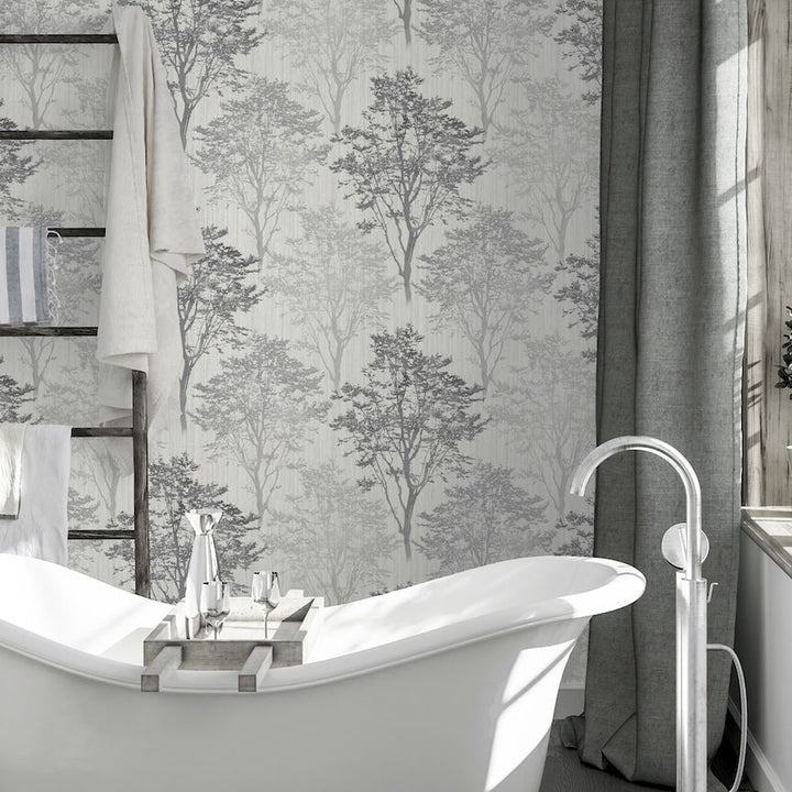 Arthouse Wildwood Mono Wallpaper - 259502