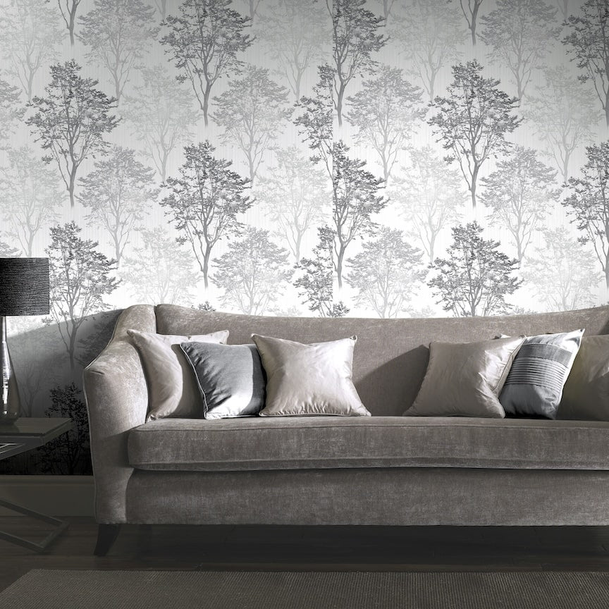 Arthouse Wildwood Mono Wallpaper - 259502