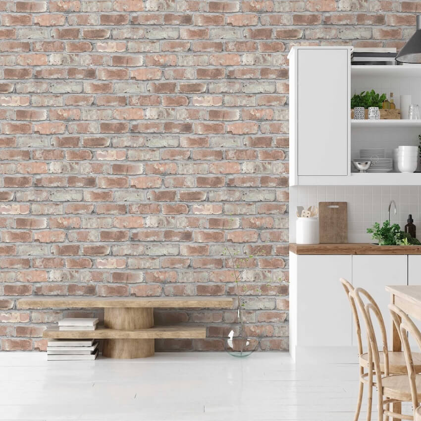 - Beeston Grove Brick Wallpaper - WM - 145 - Decor Warehouse