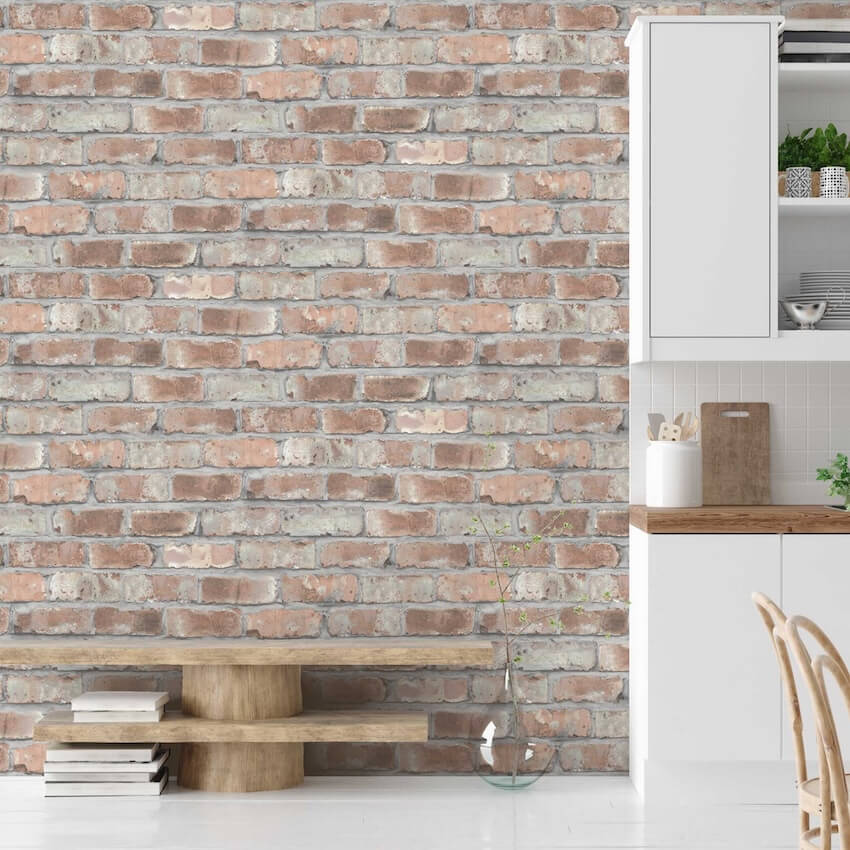 - Beeston Grove Brick Wallpaper - WM - 145 - Decor Warehouse