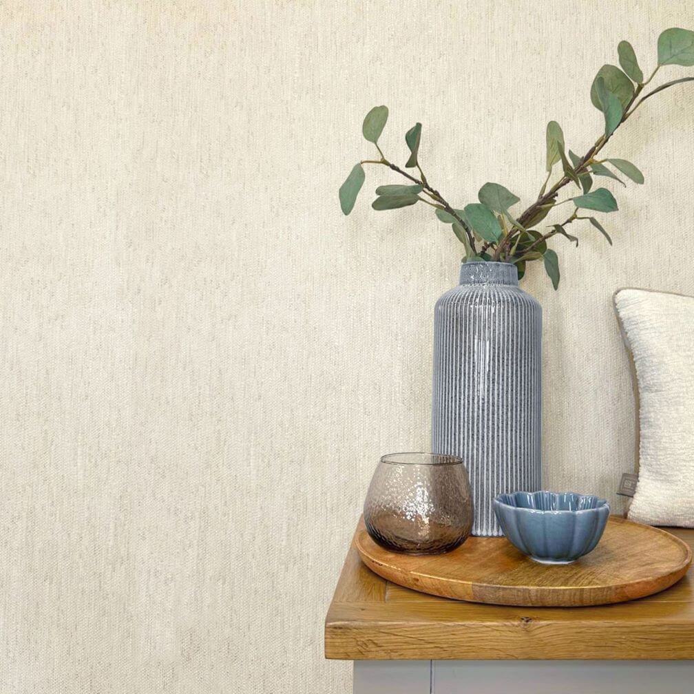 Belgravia Carlotta Cream Textured Wallpaper - 9032