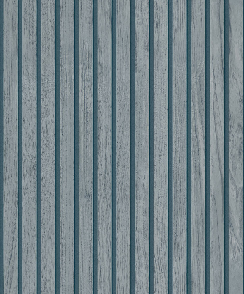 Belgravia Panacea Wood Slats Blue Wallpaper - 1164