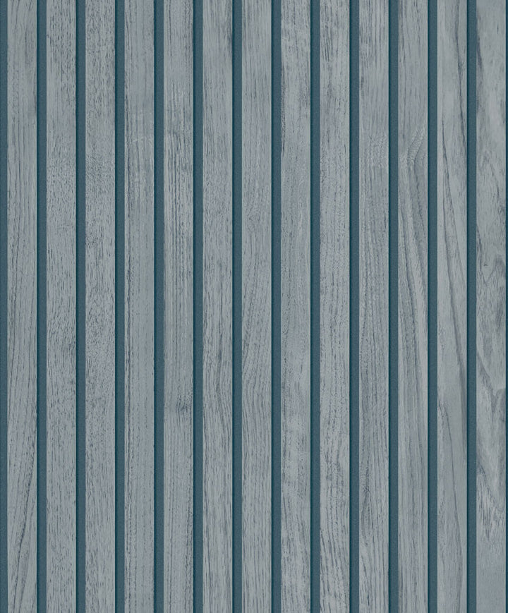 Belgravia Panacea Wood Slats Blue Wallpaper - 1164