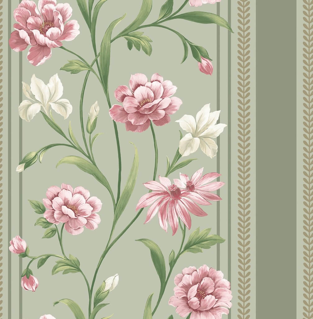 Belgravia Raya Sage Wallpaper - 757