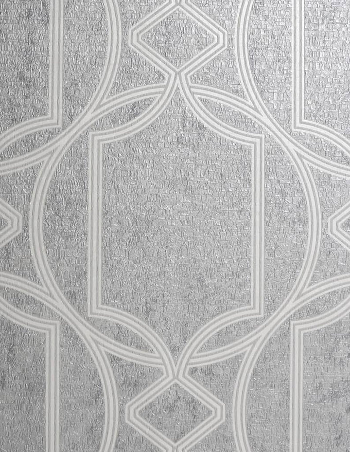 - Boutique Deco Geo Soft Grey Wallpaper - 106683 - Decor Warehouse