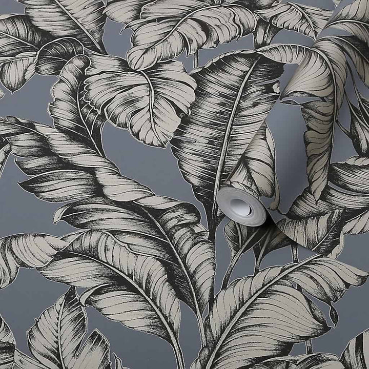Boutique Sappor petrol gold effect wallpaper - 108256