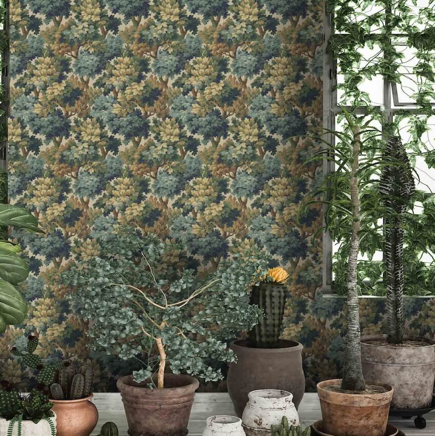 - Broadhead Forest Lichen Green Wallpaper - WM - 314 - 01 - Decor Warehouse
