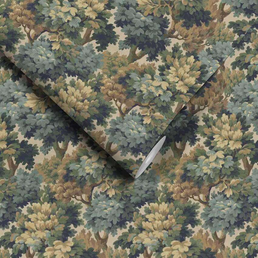 - Broadhead Forest Lichen Green Wallpaper - WM - 314 - 01 - Decor Warehouse