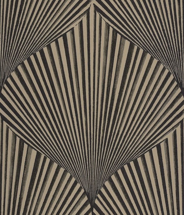 - Casadeco Babylone Semiramis Noir Reglisse Wallpaper - BBLN89769365 - Decor Warehouse