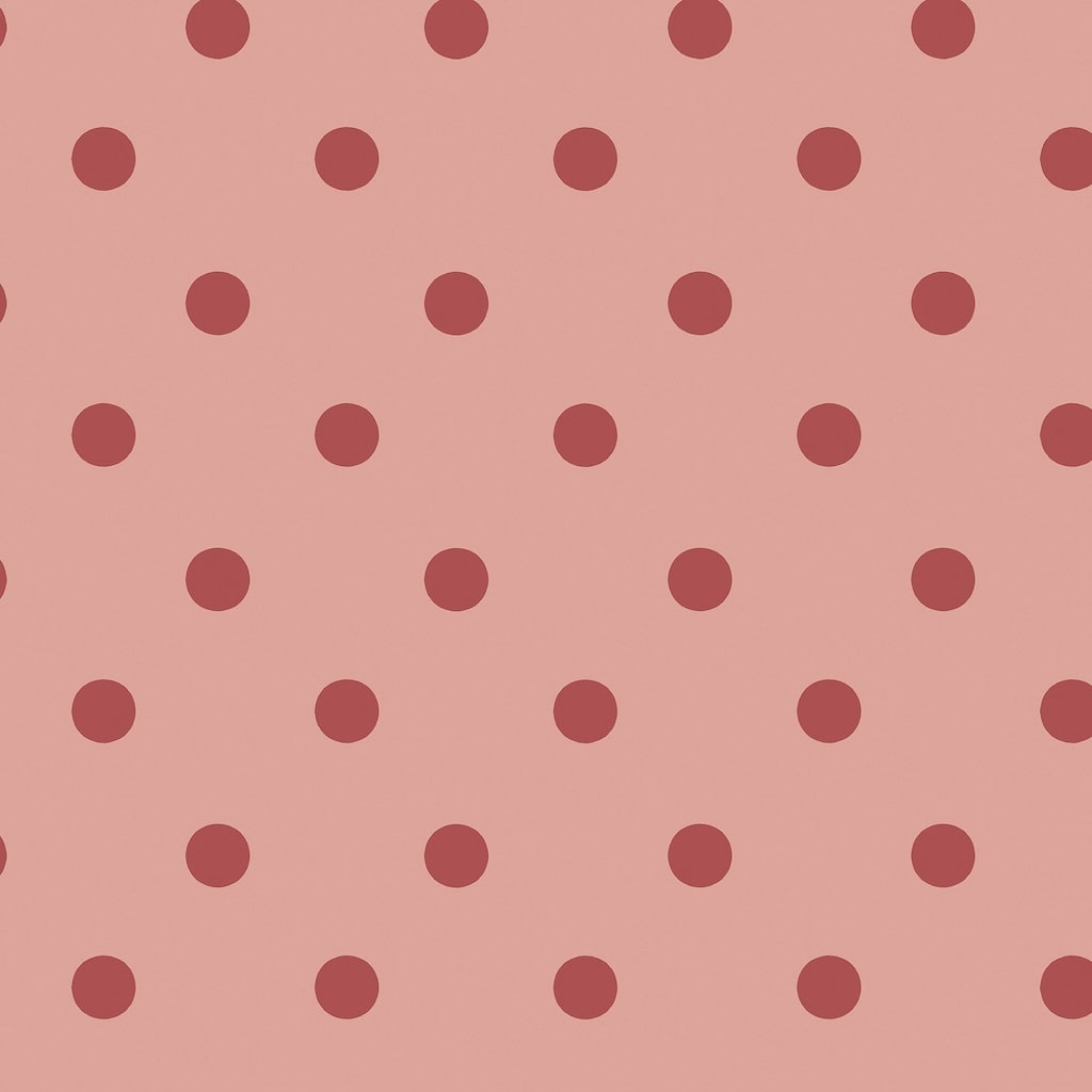 - Cath Kidston Button Spot Pink & Red Wallpaper - 125521 - Decor Warehouse