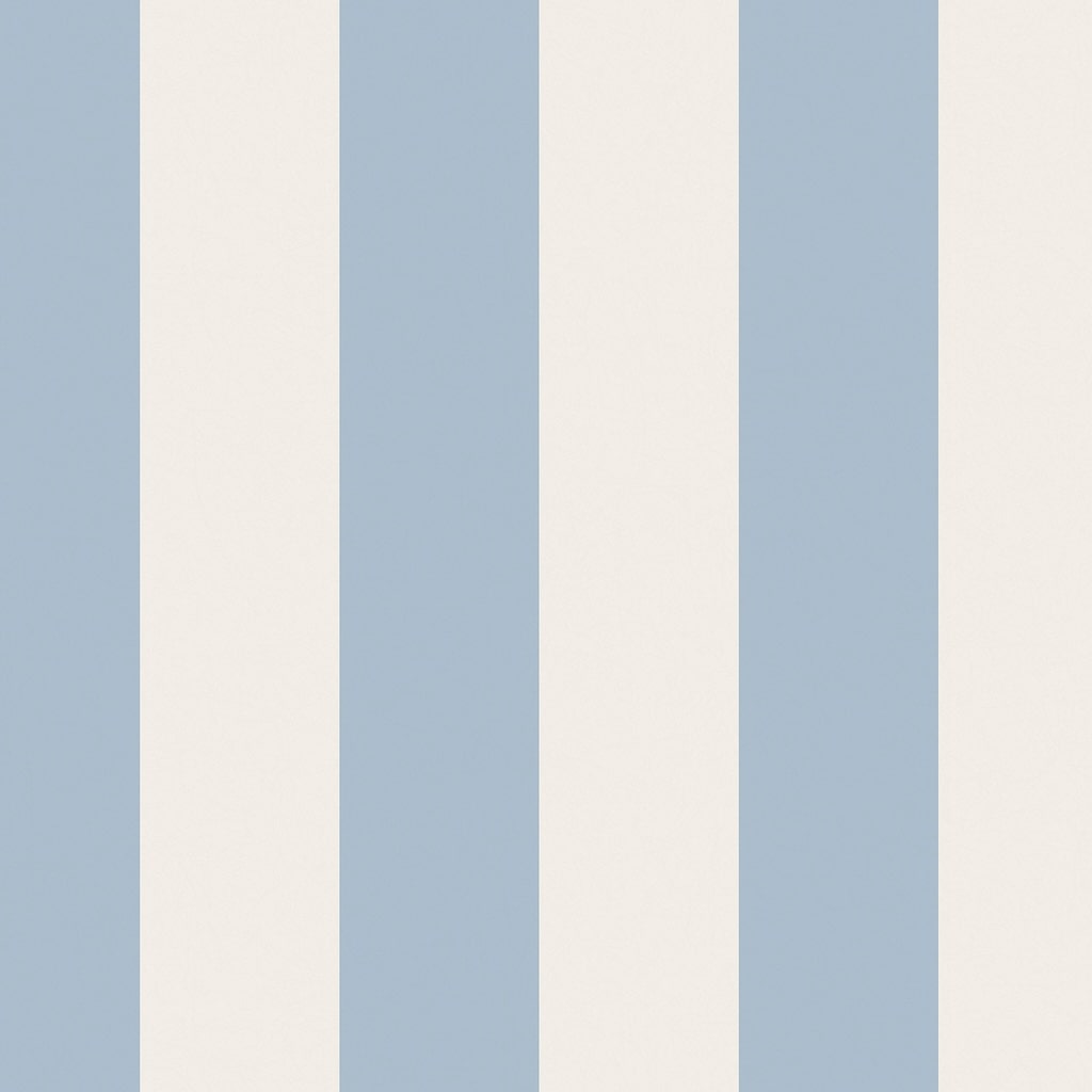 - Cath Kidston Canopy Stripe Blue Wallpaper - 125517 - Decor Warehouse