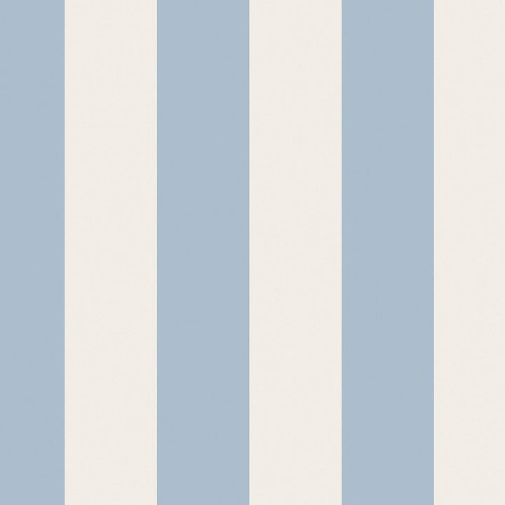 - Cath Kidston Canopy Stripe Blue Wallpaper - 125517 - Decor Warehouse