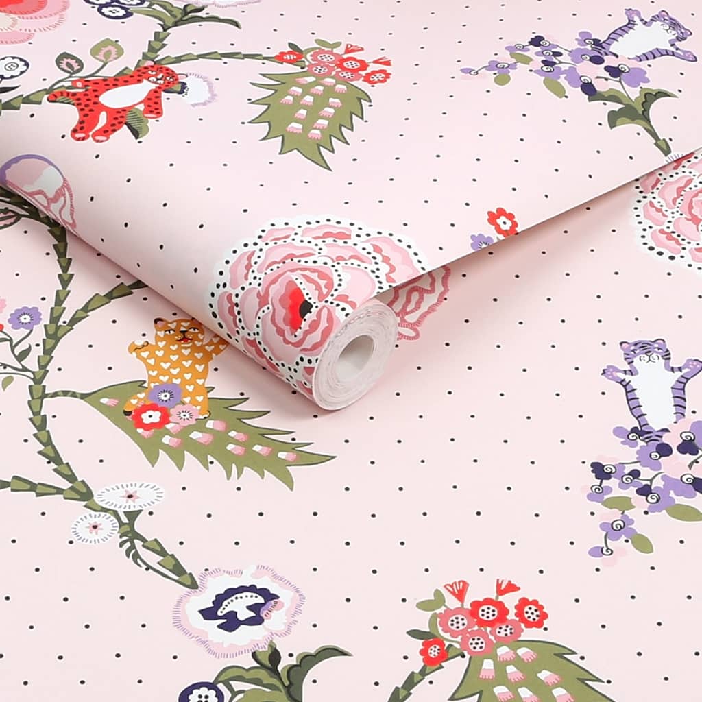 - Cath Kidston Catnip Pink Wallpaper - 131432 - Decor Warehouse