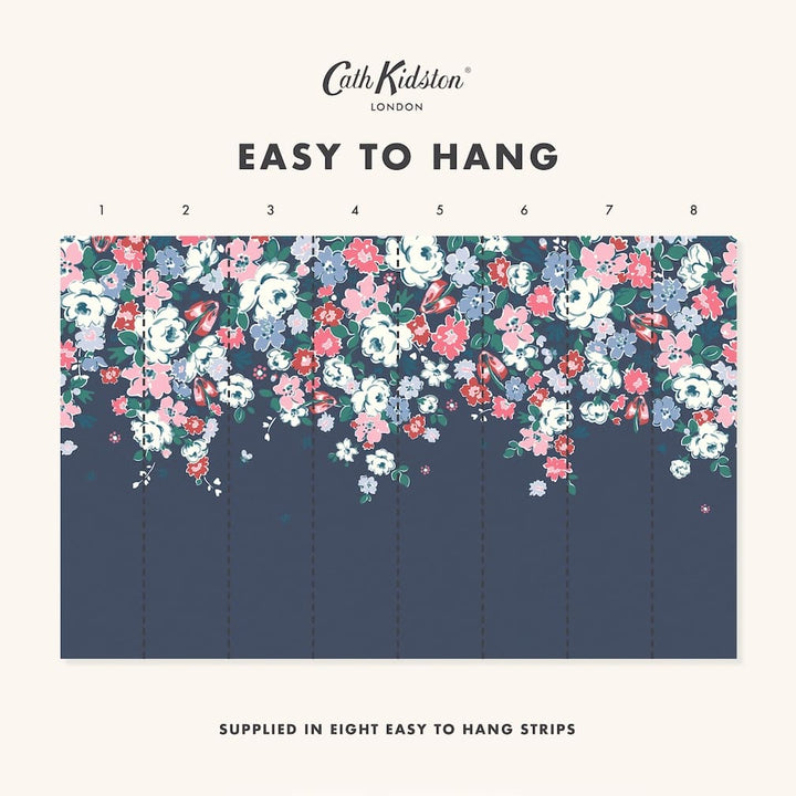 Cath Kidston Clifton Floral Navy Wall Mural - 127790M