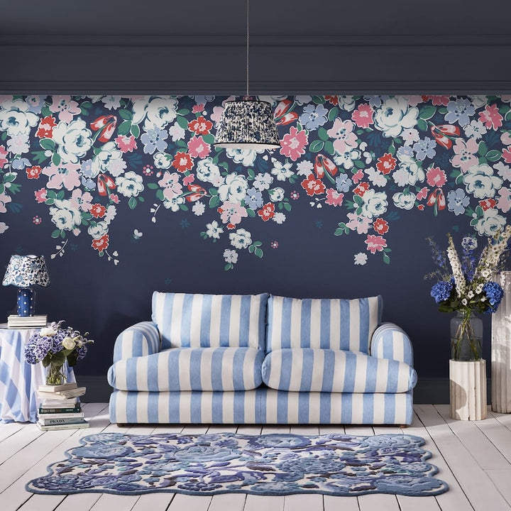 Cath Kidston Clifton Floral Navy Wall Mural - 127790M