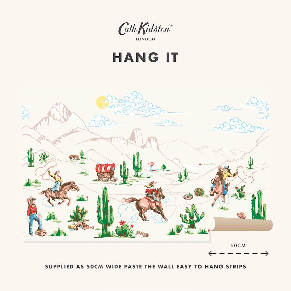 Cath Kidston Cowgirls Multi Wall Mural - 127718M