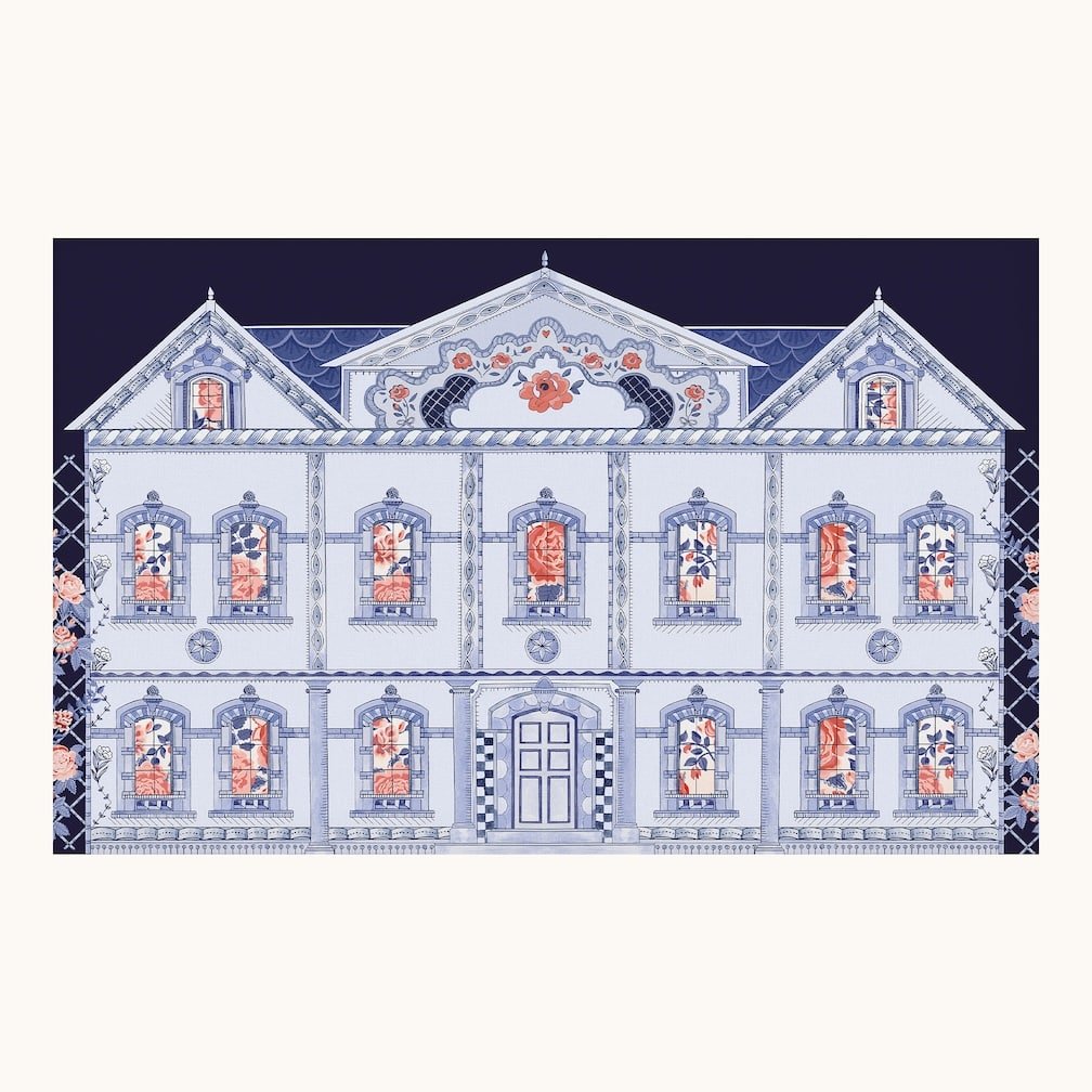 Cath Kidston Doll House Navy Wall Mural - 140187FXST