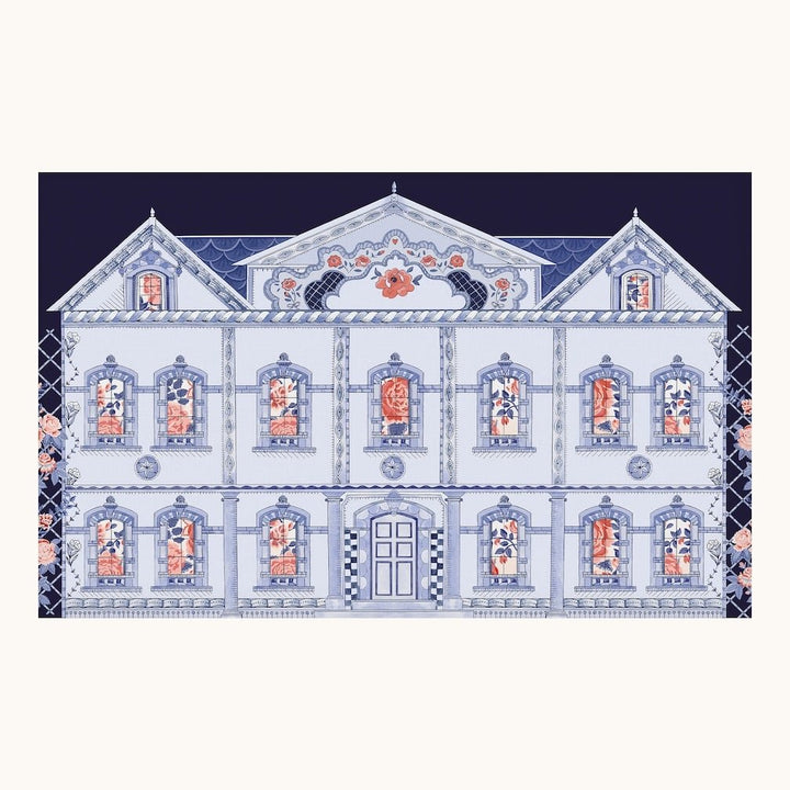 Cath Kidston Doll House Navy Wall Mural - 140187FXST