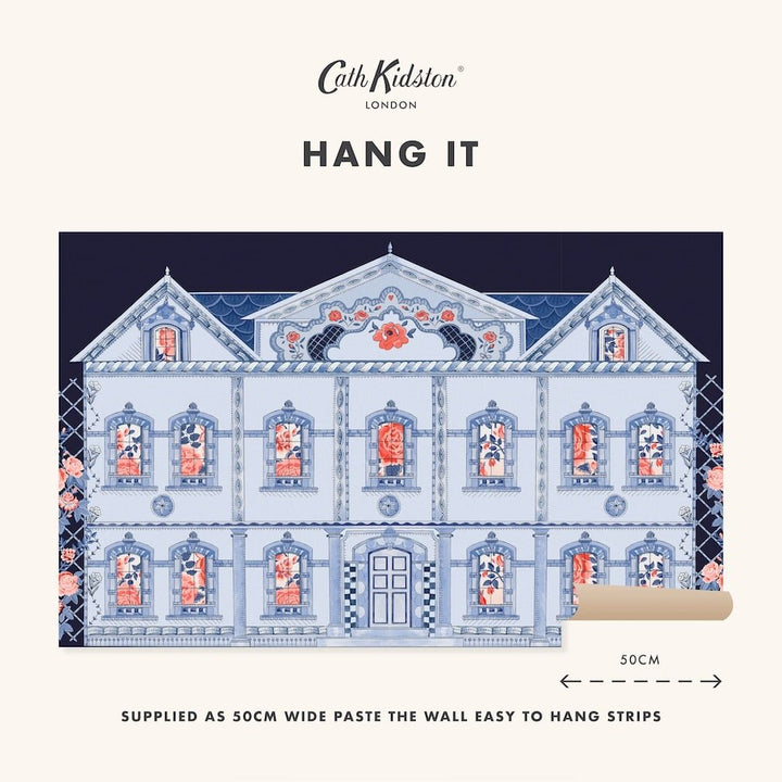 Cath Kidston Doll House Navy Wall Mural - 140187FXST