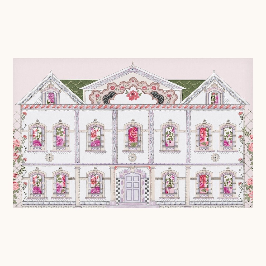 Cath Kidston Doll House Pink Wall Mural - 140205FXST