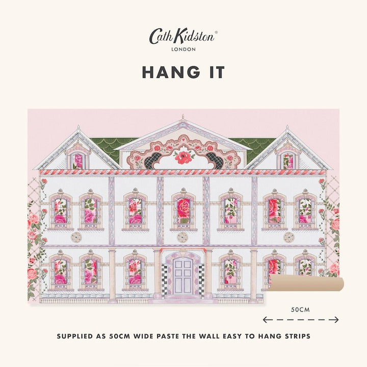 Cath Kidston Doll House Pink Wall Mural - 140205FXST