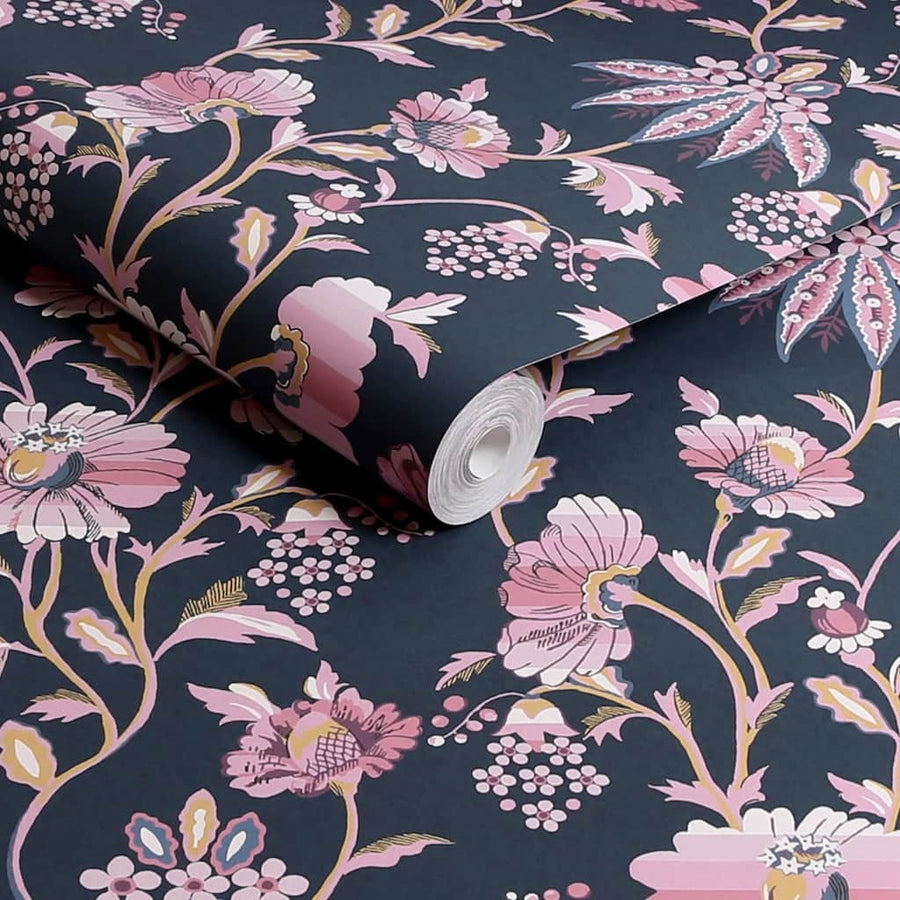 - Cath Kidston Friendship Garden Navy Wallpaper - 125525 - Decor Warehouse