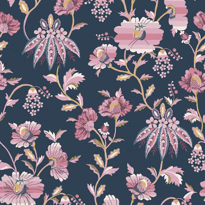 - Cath Kidston Friendship Garden Navy Wallpaper - 125525 - Decor Warehouse