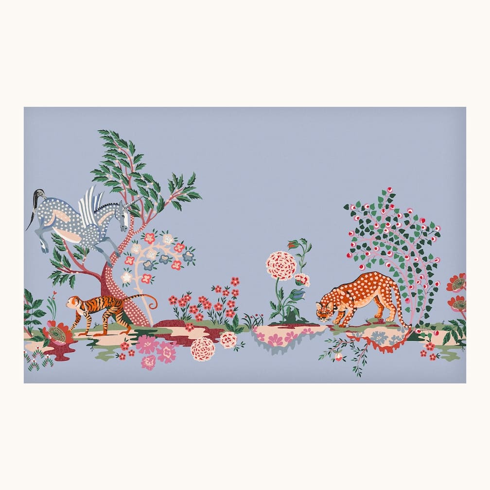 Cath Kidston Painted Kingdom Blue Wall Mural - 127763M