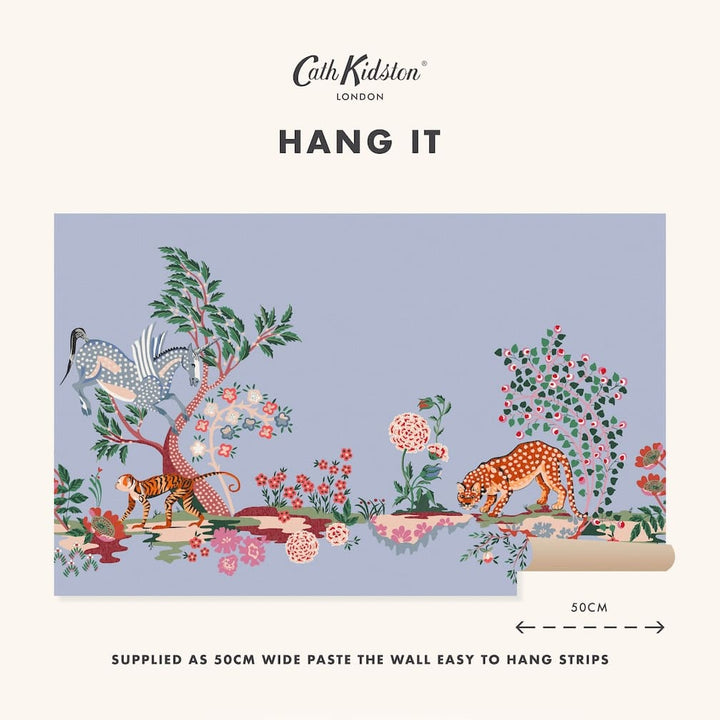 Cath Kidston Painted Kingdom Blue Wall Mural - 127763M