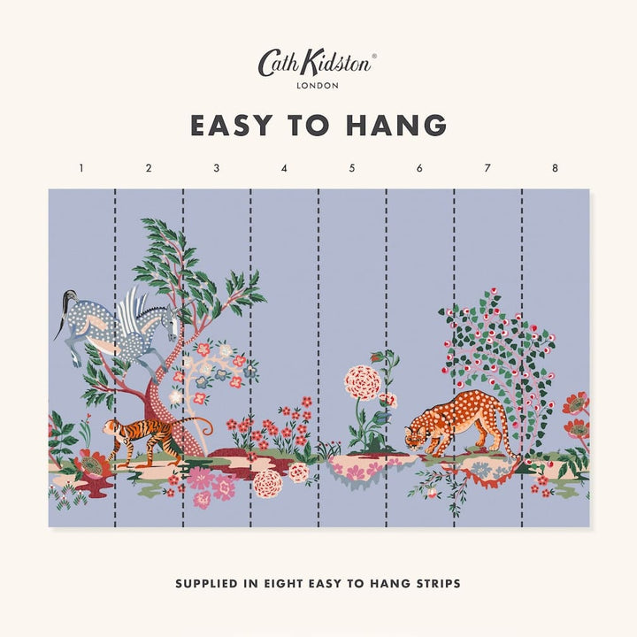 Cath Kidston Painted Kingdom Blue Wall Mural - 127763M