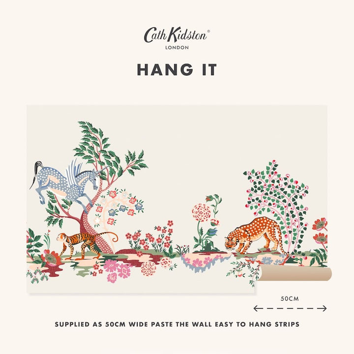 Cath Kidston Painted Kingdom Cream Wall Mural - 127736M