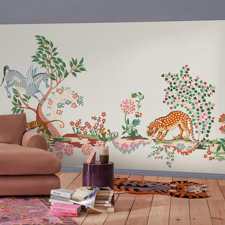 Cath Kidston Painted Kingdom Cream Wall Mural - 127736M