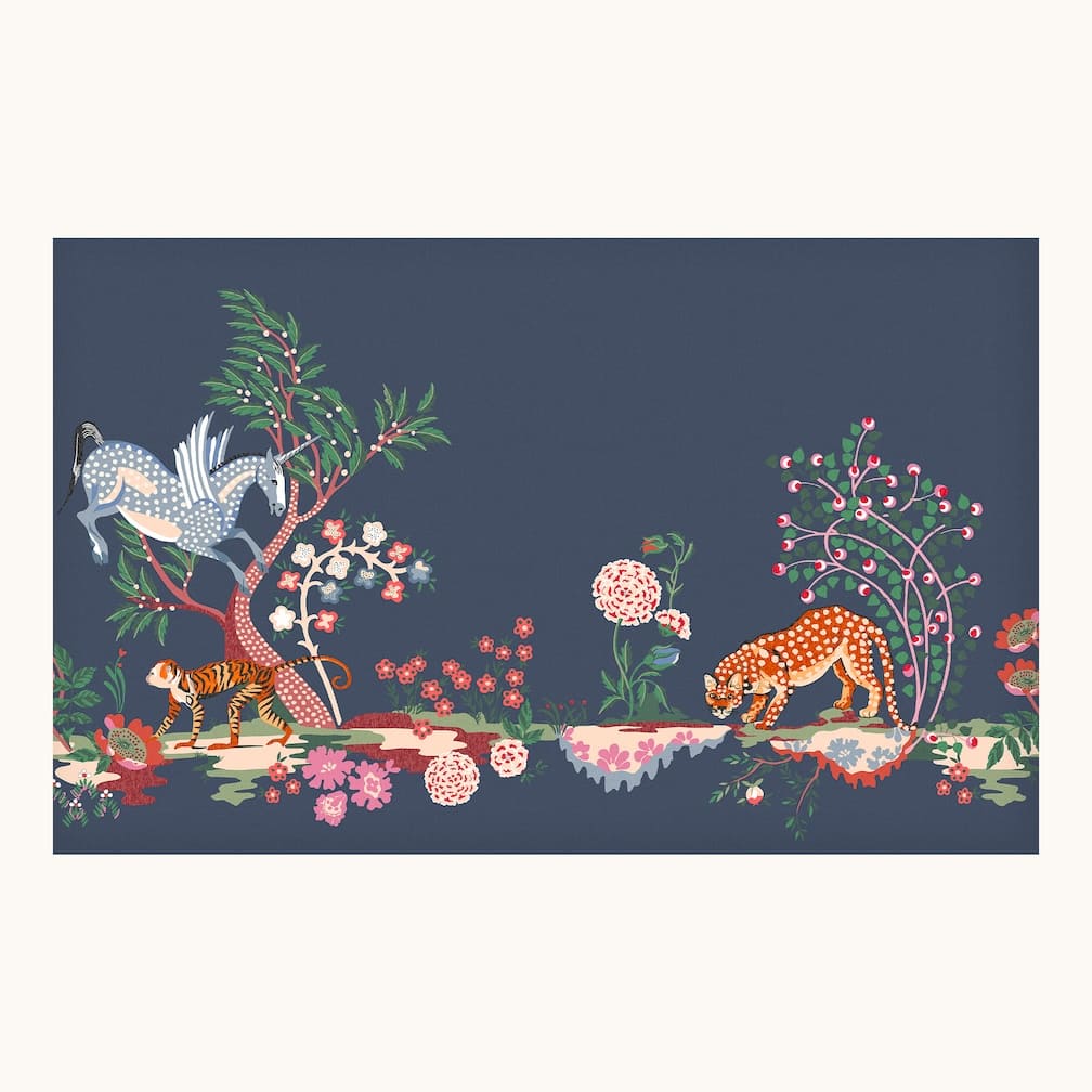 Cath Kidston Painted Kingdom Navy Wall Mural - 127754M