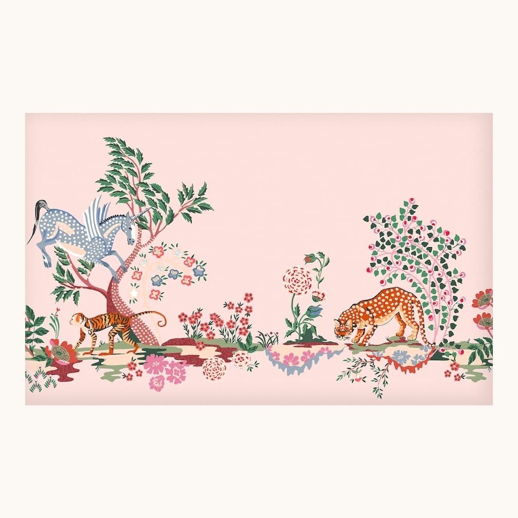 Cath Kidston Painted Kingdom Pink Wall Mural - 127745M