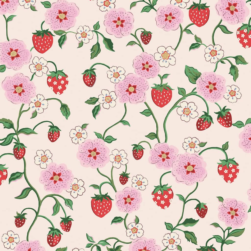 - Cath Kidston Strawberry Spring Wallpaper - 125531 - Decor Warehouse