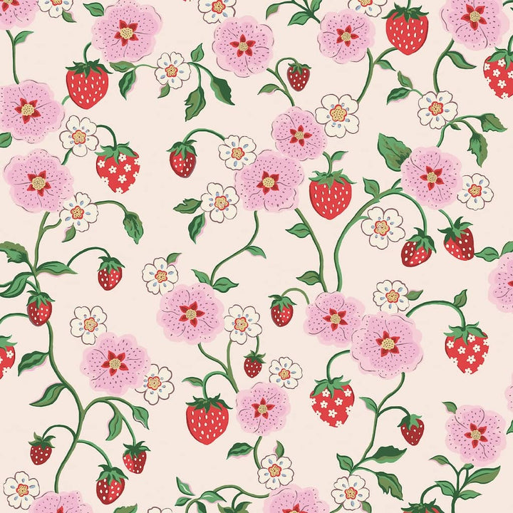 - Cath Kidston Strawberry Spring Wallpaper - 125531 - Decor Warehouse