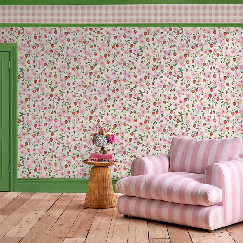 - Cath Kidston Strawberry Spring Wallpaper - 125531 - Decor Warehouse